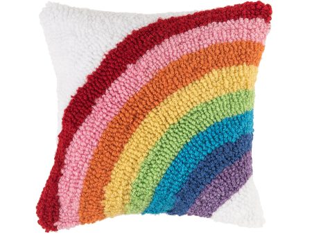 Rainbow Arch Hooked Mini Pillow Online