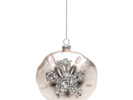 Glass & Gem Sand Dollar Ornament Online now