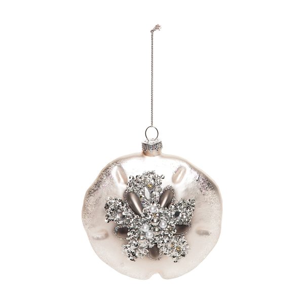 Glass & Gem Sand Dollar Ornament Online now