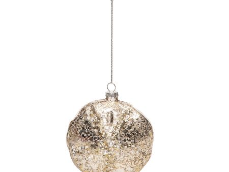 Glass Gold Sand Dollar Ornament For Sale