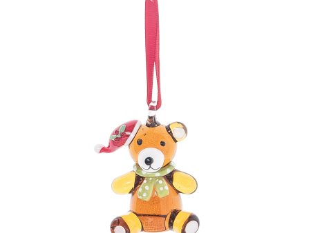 Glass Bear Ornament Online now