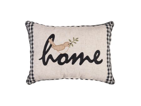 Wreathed Birds Home Oblong Pillow Online