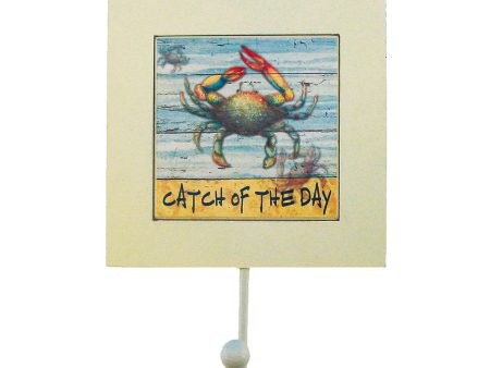 Catch of the Day Crab Wood Wall Art Online Hot Sale