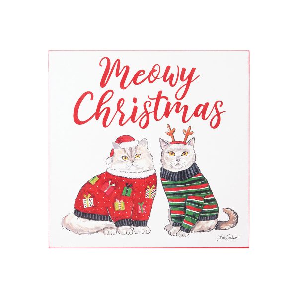 Meowy Christmas Wall Art Online Hot Sale