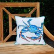 Tropical Punch Happy Crab Indoor Outdoor Pillow Online Sale