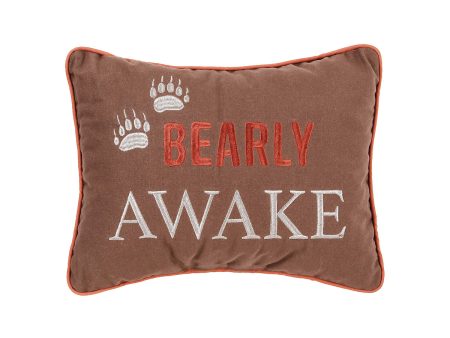 Bearly Awake Pillow For Sale