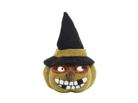 Small Wooly Ugly Face Pumpkin Figurine For Cheap