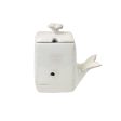 White Ceramic Whale Cream & Sugar Set Supply