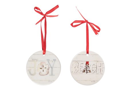 Beach Joy Ornaments, Asst. of 2 Fashion