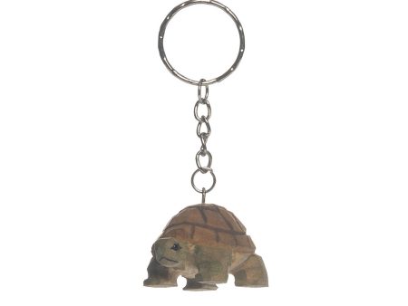 2 in. Wood Tortoise Keychain For Cheap