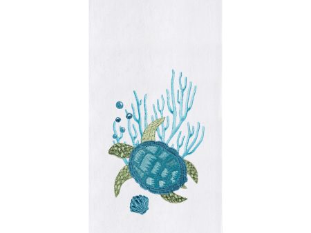 Turtle with Bubbles Kitchen Towel Discount