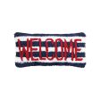 Welcome Hooked Mini Pillow Online Sale