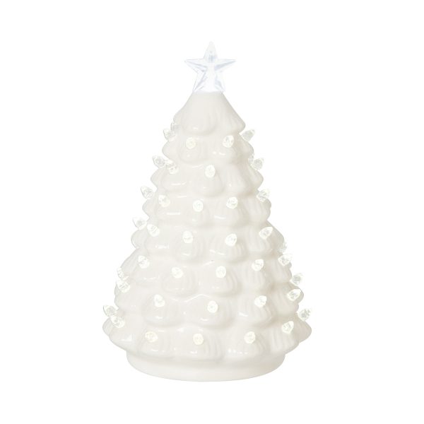 LED Large White Tree Figurine For Cheap