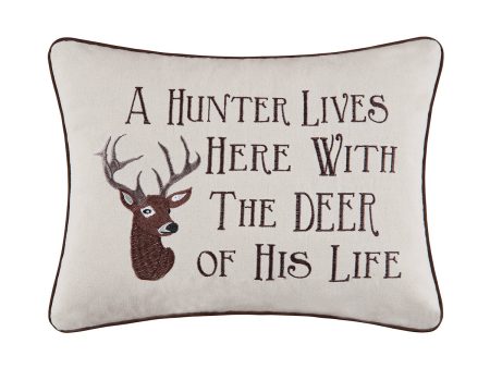 A Hunter Lives Here Pillow Cheap