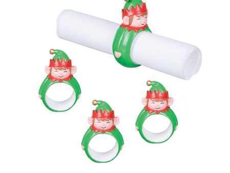 Elf Napkin Ring, Set of 4 For Cheap