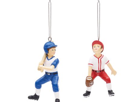 Baseball Kids Ornaments, Asst. of 2 on Sale