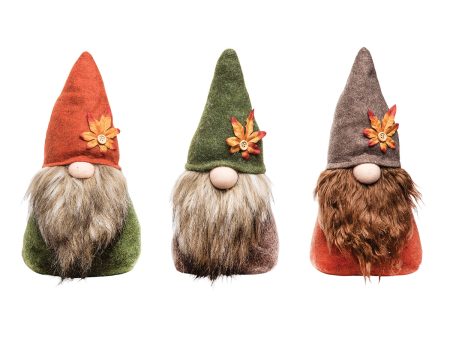 Autumn Gnome Figurine, Asst. of 3 Online now