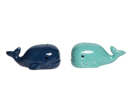 Whale S&P Shakers, Set of 2 For Cheap