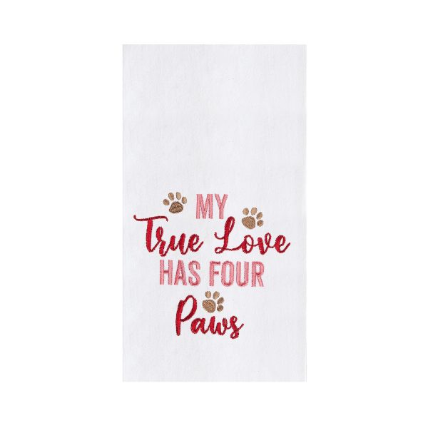 True Love Has Four Paws Kitchen Towel Cheap