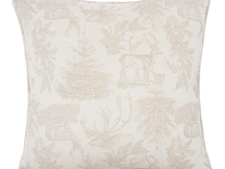 Jacquard Stag Clay Pillow Online Sale