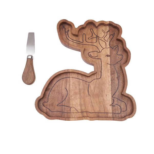 Reindeer Serving Board & Spreader Set Hot on Sale