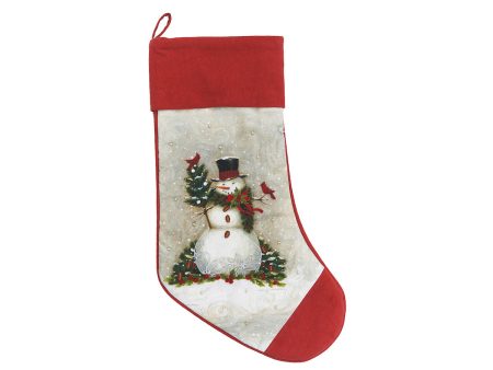 Woodland Snowman Stocking For Cheap