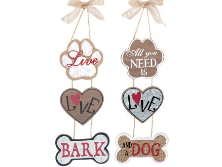 Dog Wall Hanger, Asst. of 2 Online Sale