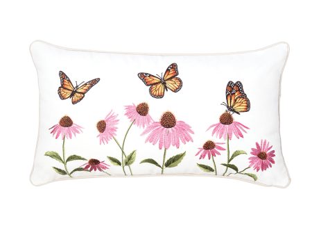 Butterfly Garden Indoor Outdoor Lumbar Pillow Online now