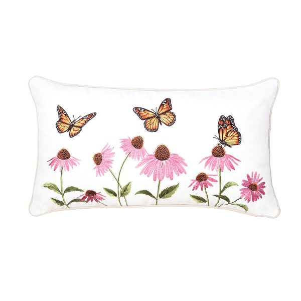 Butterfly Garden Indoor Outdoor Lumbar Pillow Online now