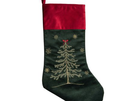 Christmas Tree Forest Stocking Online now