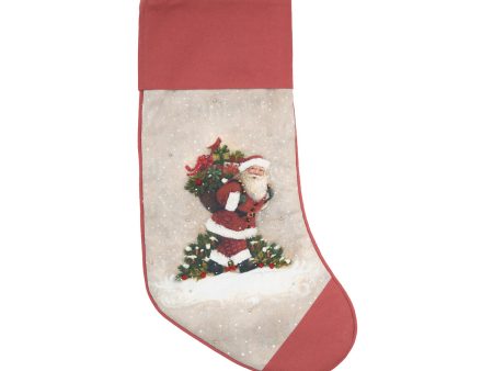 Woodland Santa Stocking Cheap