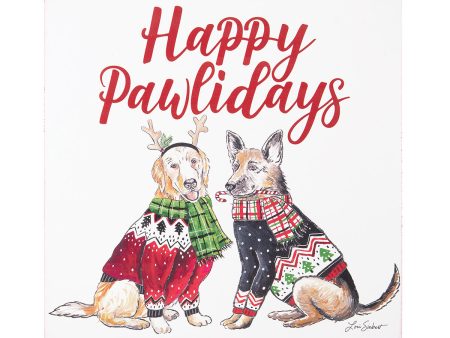 Happy Pawlidays Wall Art Sale