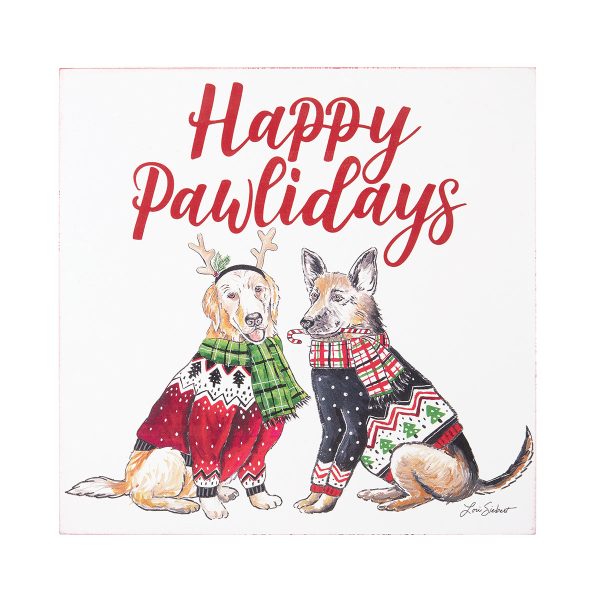 Happy Pawlidays Wall Art Sale