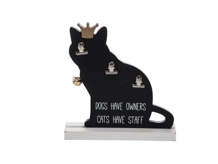 Cat Clip Board Figurine on Sale