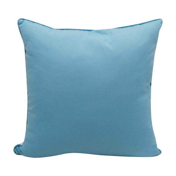 Sea Glass Coral Pattern Embroidered Indoor Outdoor Pillow For Cheap