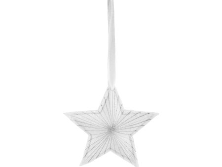 White Star Felt Ornaments, Set of  6 Supply