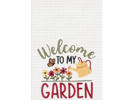 Welcome To My Garden Kitchen Towel Hot on Sale