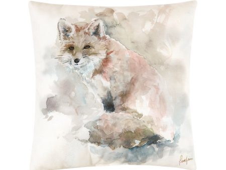 Watercolor Fox Pillow on Sale