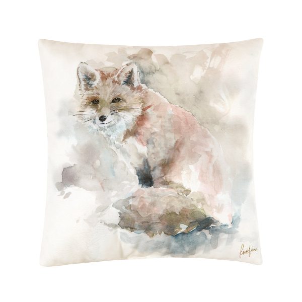 Watercolor Fox Pillow on Sale