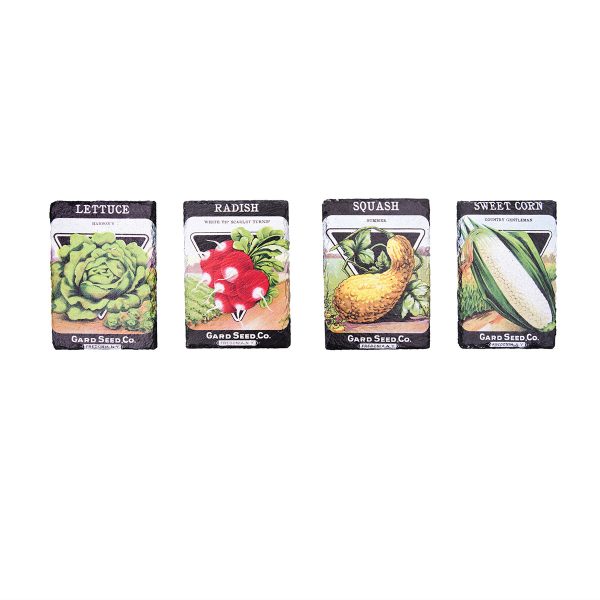 Veggie Seed Pack Wall Art, Asst. of 4 For Discount