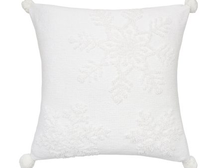 White Snowflake Pillow Online