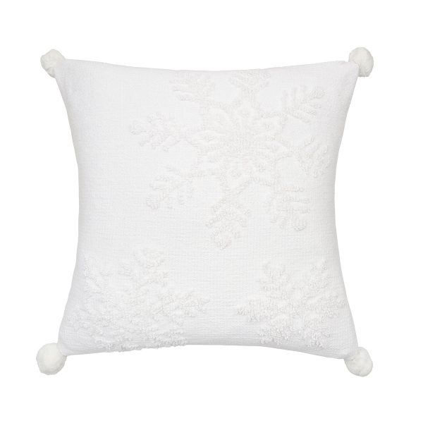 White Snowflake Pillow Online