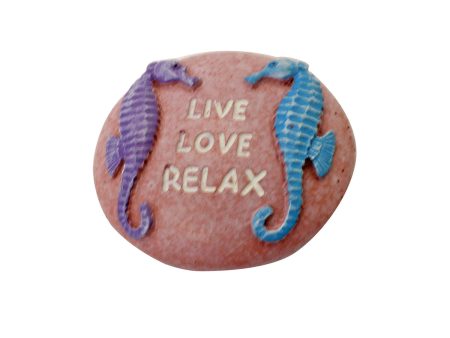 1.75 in. Polyresin Pebble Relax Seahorse Magnet Online Sale