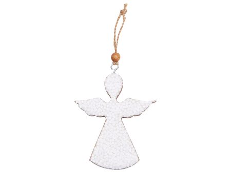 White Sequin Angel Ornament Sale