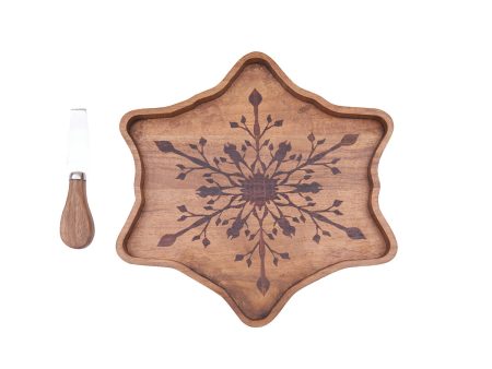 Snowflake Serving Board & Spreader Set Hot on Sale