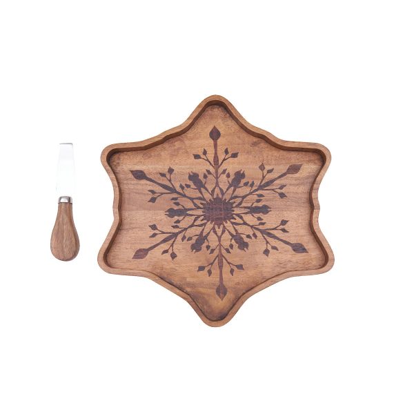 Snowflake Serving Board & Spreader Set Hot on Sale