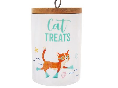 Cat Treats Canister Hot on Sale