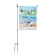 Welcome Friends Dolphin Flag For Cheap