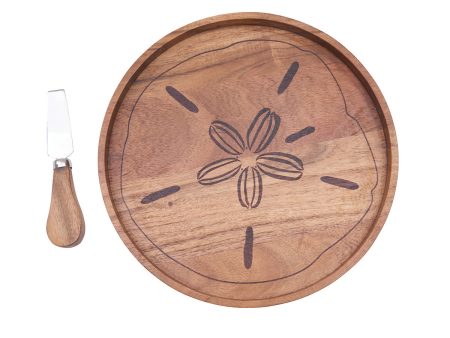 Sand Dollar Serving Board & Spreader Set Online Hot Sale