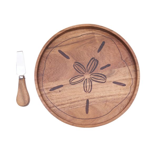 Sand Dollar Serving Board & Spreader Set Online Hot Sale